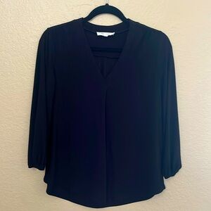 Vince Camuto Black 3/4 Sleeve Blouse- Small